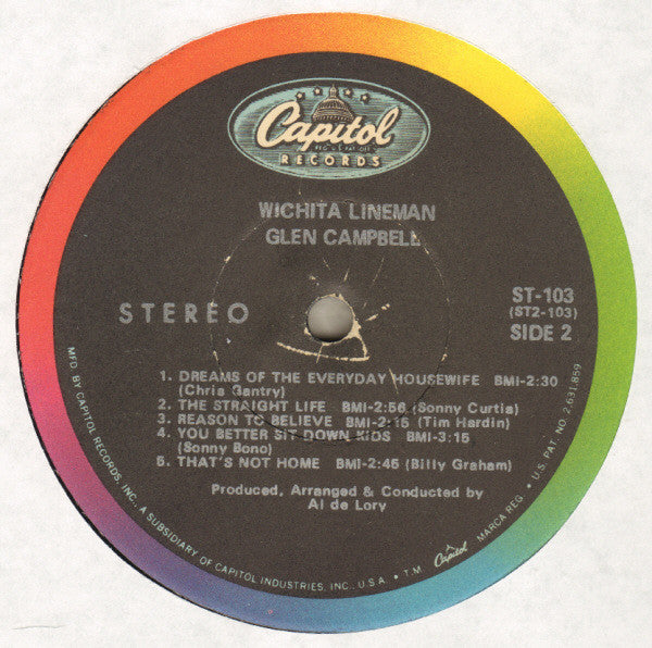 Glen Campbell : Wichita Lineman (LP, Album, RE, Jac)