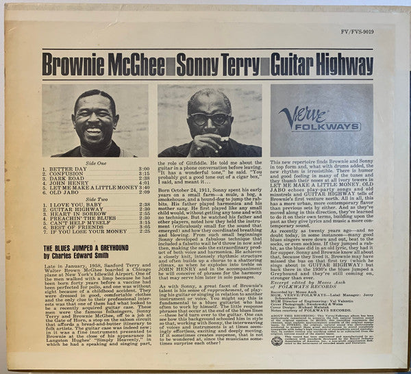 Sonny Terry & Brownie McGhee : Guitar Highway (LP, Album)