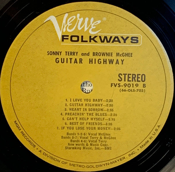Sonny Terry & Brownie McGhee : Guitar Highway (LP, Album)