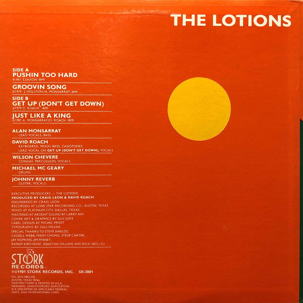 The Lotions : The Lotions (12", EP)