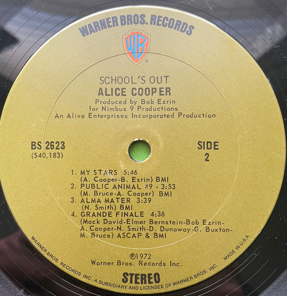 Alice Cooper : School's Out (LP, Album, RP, San)