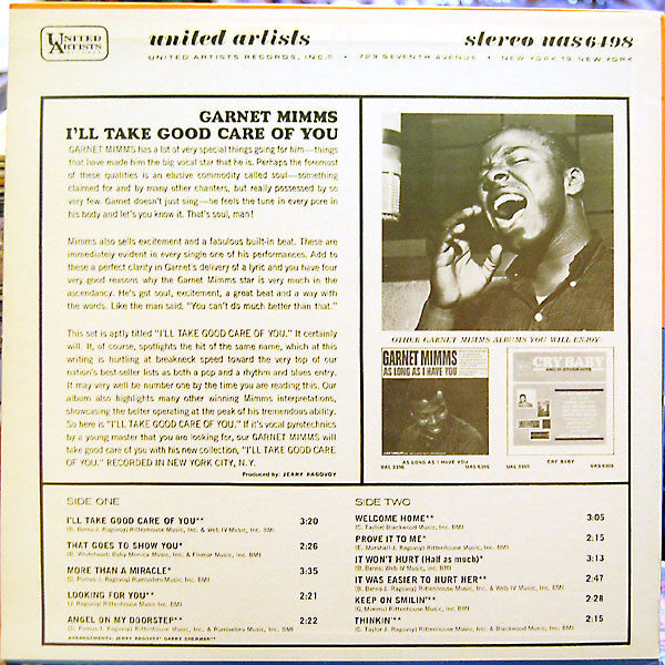 Garnet Mimms : I'll Take Good Care Of You (LP, Album)