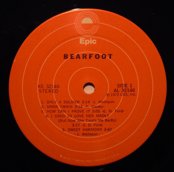 Bearfoot : Bearfoot (LP, Album, Jac)