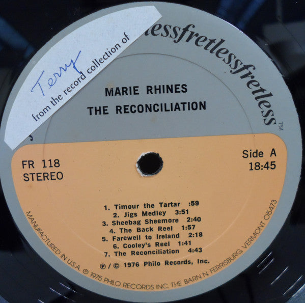 Marie Rhines : The Reconciliation (LP, Album)