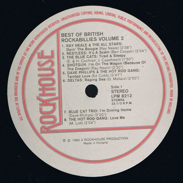 Various : Best Of British Rockabillies Vol. 2 (LP, Comp)