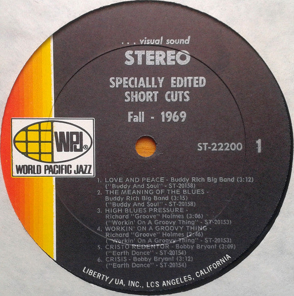 Various : World Pacific Jazz Presents Short Cuts (Volume 1) (2xLP, RE, Smplr)