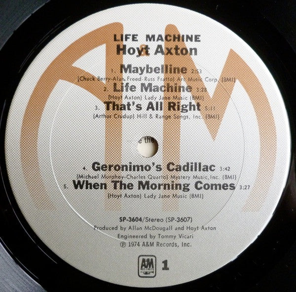 Hoyt Axton : Life Machine (LP, Album, Mon)