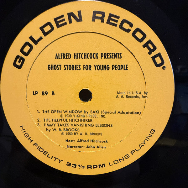 Alfred Hitchcock : Alfred Hitchcock Presents Ghost Stories For Young People (LP, Album)