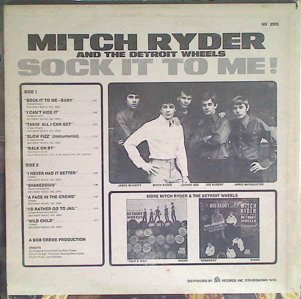 Mitch Ryder & The Detroit Wheels : Sock It To Me! (LP)