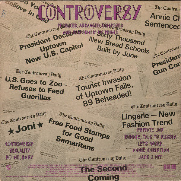 Prince : Controversy (LP, Album)