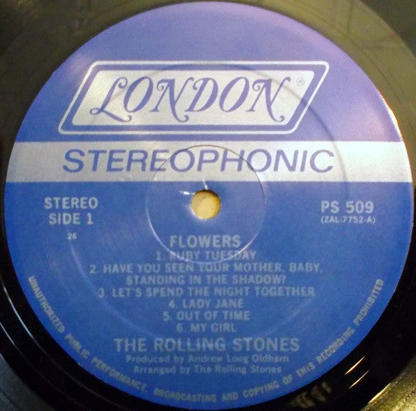 The Rolling Stones : Flowers (LP, Comp, RE, PRC)