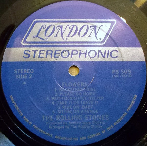 The Rolling Stones : Flowers (LP, Comp, RE, PRC)