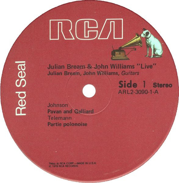 Julian Bream & John Williams (7) : "Live" (2xLP, Album)