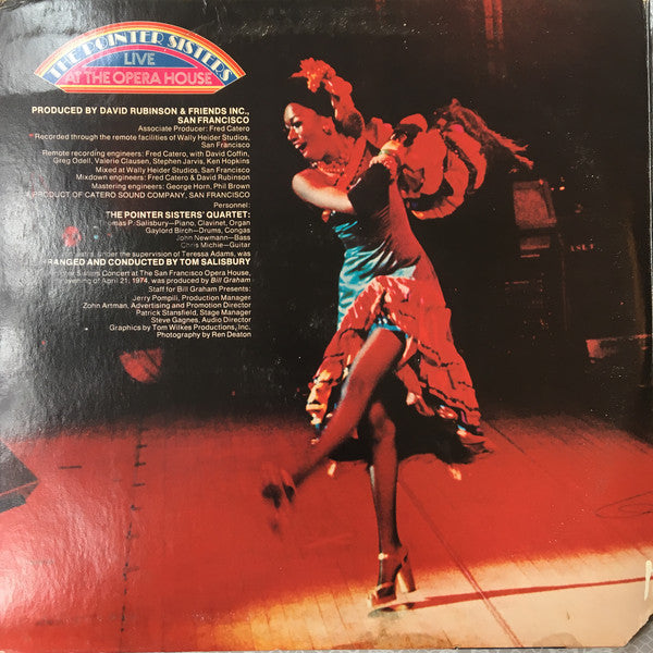Pointer Sisters : The Pointer Sisters Live At The Opera House (2xLP, Album, Gat)