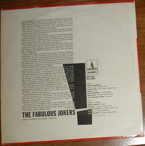 The Fabulous Jokers* : Guitars Extraordinary (LP, Mono)