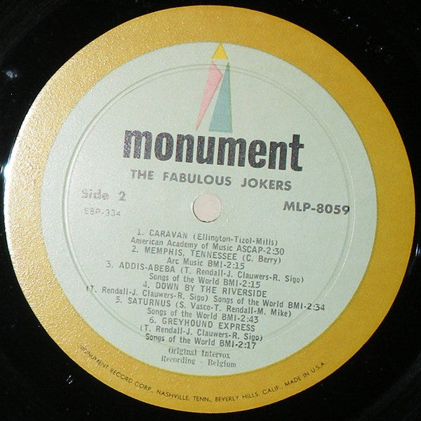 The Fabulous Jokers* : Guitars Extraordinary (LP, Mono)