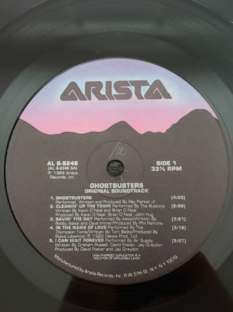 Various : Ghostbusters (Original Soundtrack) (LP, Album, Ind)