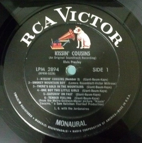 Elvis Presley : Kissin' Cousins (LP, Album, Mono, Ind)
