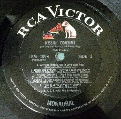 Elvis Presley : Kissin' Cousins (LP, Album, Mono, Ind)