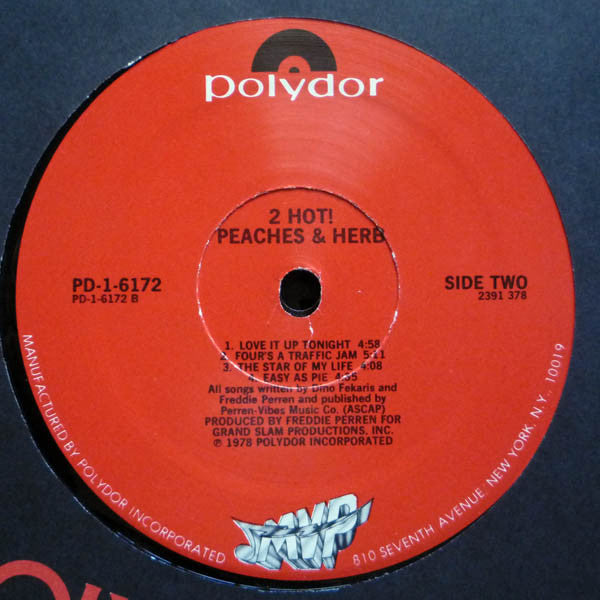 Peaches & Herb : 2 Hot! (LP, Album)