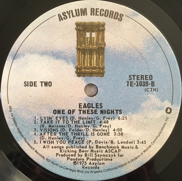 Eagles : One Of These Nights (LP, Album, CTH)