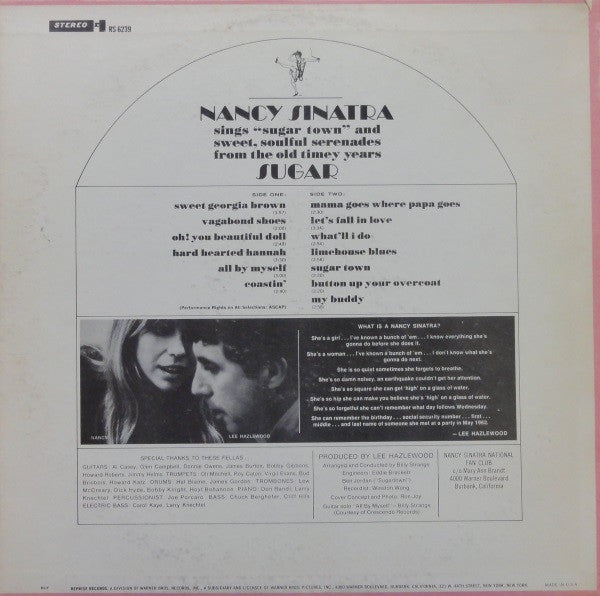 Nancy Sinatra : Sugar (LP, Album, RE)