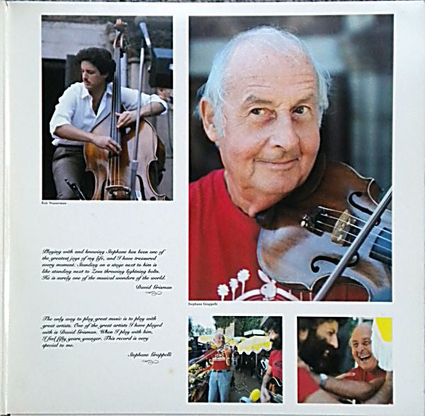 Stéphane Grappelli / David Grisman : Live (LP, Gat)