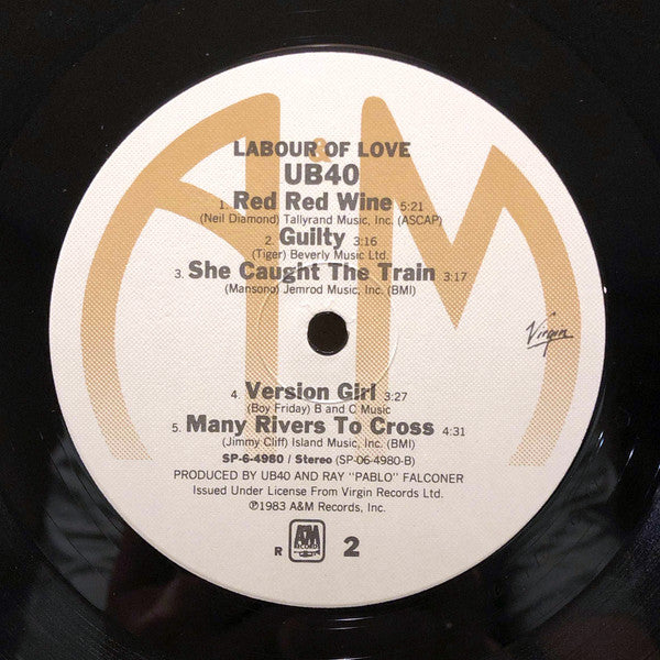 UB40 : Labour Of Love (LP, Album, R =)