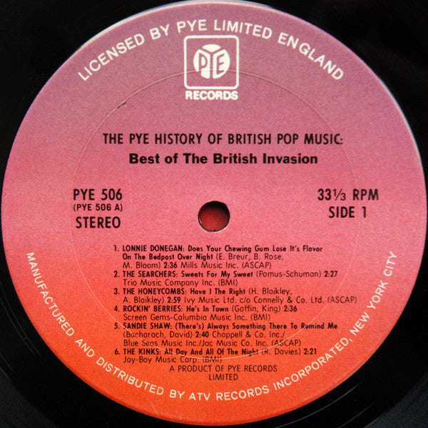Various : Best Of The British Invasion (LP, Comp, Ter)