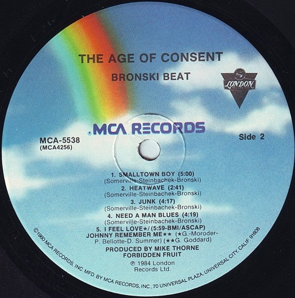 Bronski Beat : The Age Of Consent (LP, Album)