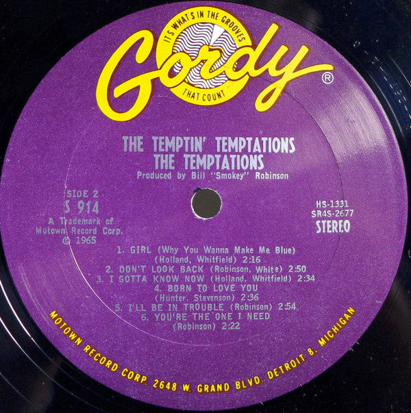 The Temptations : The Temptin' Temptations (LP, Album)