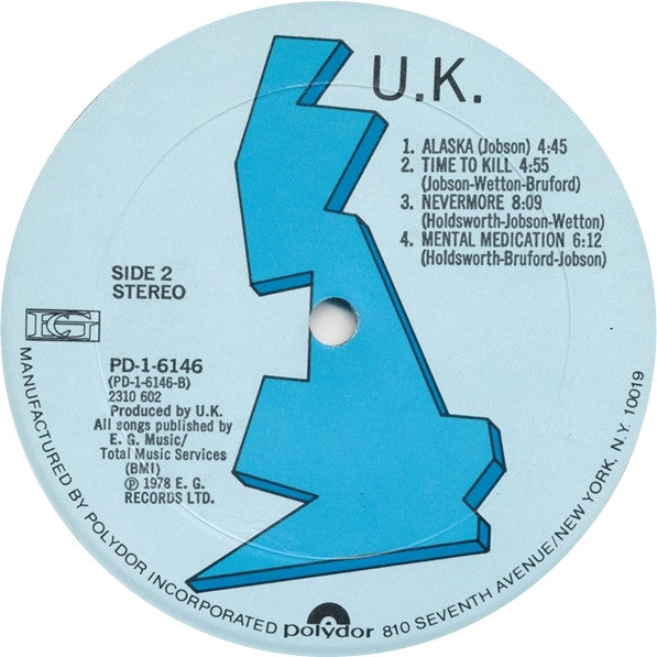 UK (3) : U.K. (LP, Album, MO)