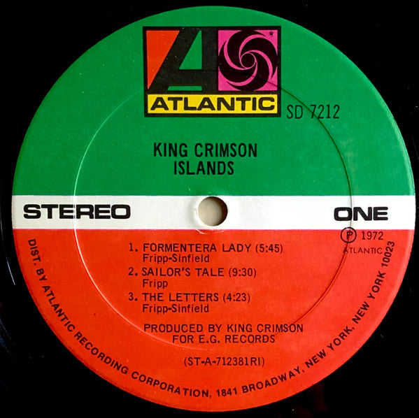 King Crimson : Islands (LP, Album, RI )