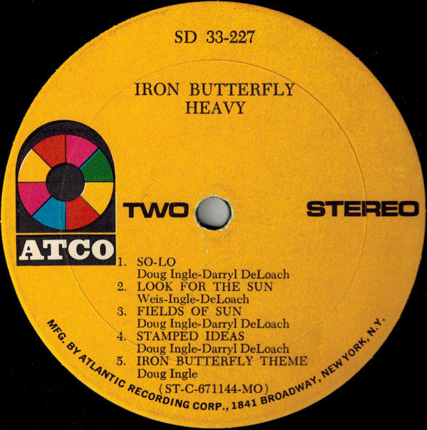 Iron Butterfly : Heavy (LP, Album, RE, MO)
