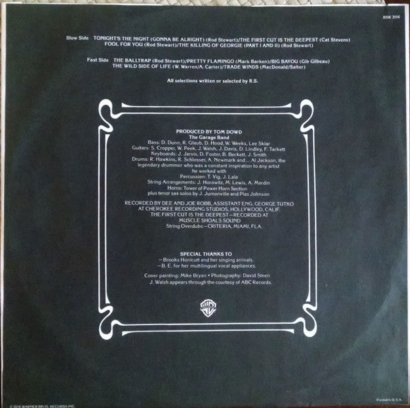 Rod Stewart : A Night On The Town (LP, Album, RP, Gol)