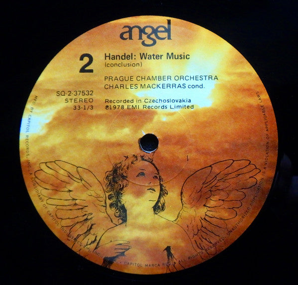 Georg Friedrich Händel, Sir Charles Mackerras, Prague Chamber Orchestra : Water Music (LP, Quad)