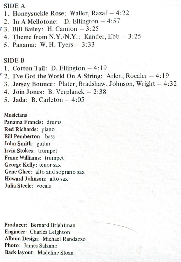 Panama Francis And The Savoy Sultans : Grooving (LP, Album)