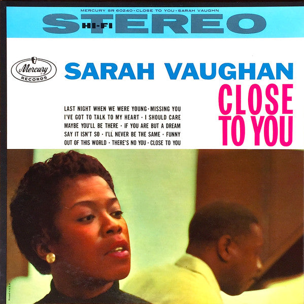 Sarah Vaughan : Close To You (LP, Album)