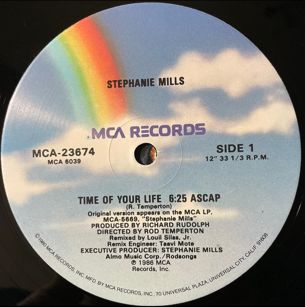 Stephanie Mills : Time Of Your Life (12" Inch Version) (12", Single)
