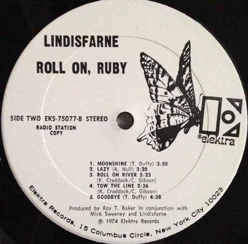 Lindisfarne : Roll On, Ruby (LP, Album, Promo, CSM)
