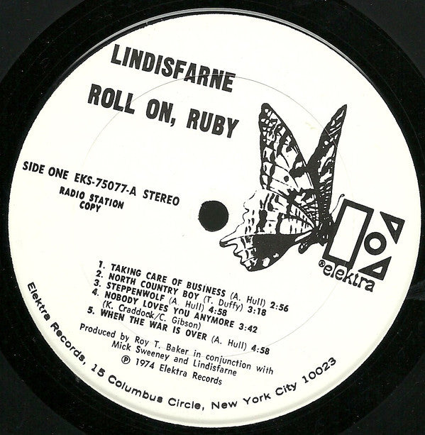 Lindisfarne : Roll On, Ruby (LP, Album, Promo, CSM)
