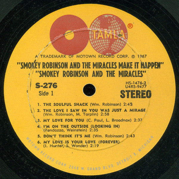 Smokey Robinson & The Miracles* : Make It Happen (LP, Album)