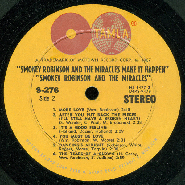 Smokey Robinson & The Miracles* : Make It Happen (LP, Album)