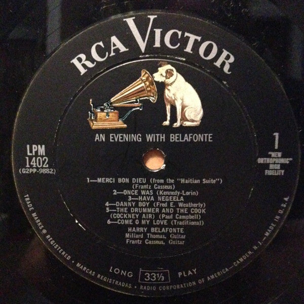 Harry Belafonte : An Evening With Belafonte (LP, Album, Mono, Hol)