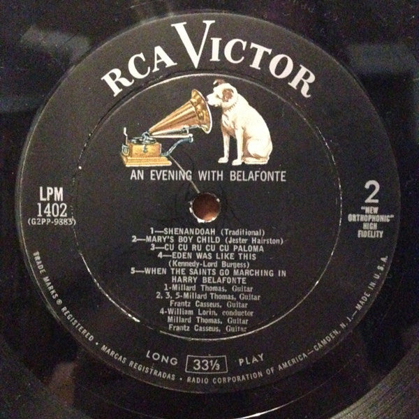 Harry Belafonte : An Evening With Belafonte (LP, Album, Mono, Hol)