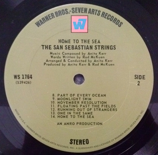 Anita Kerr, Rod McKuen, The San Sebastian Strings : Home To The Sea (LP, Album)