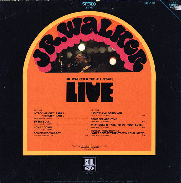 Junior Walker & The All Stars : Live (LP, Album)