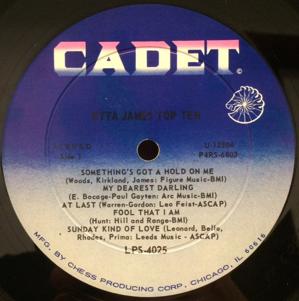 Etta James : Etta James Top Ten (LP, Comp, RE)