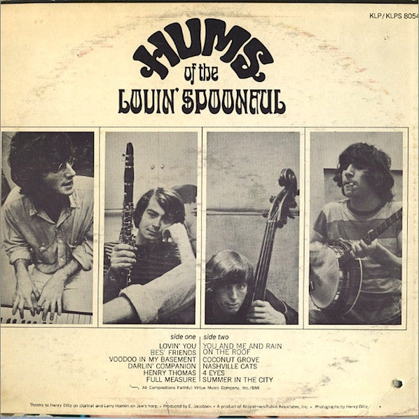 The Lovin' Spoonful : Hums Of The Lovin' Spoonful (LP, Album)