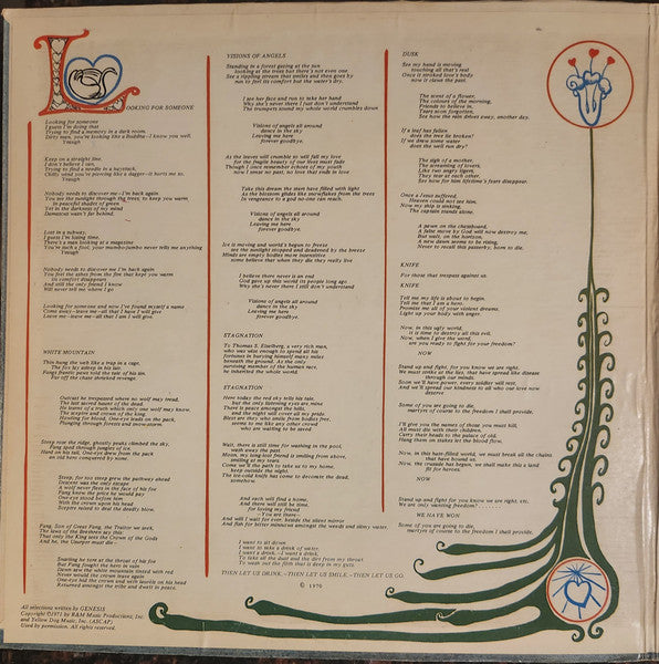 Genesis : Trespass (LP, Album, RE, Gat)